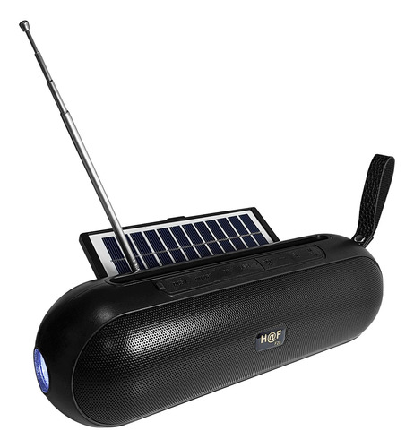 Parlante Bluetooth Portatil 5w Usb Micro Sd Fm Panel Solar