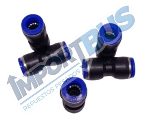 Acople Rápido - Unión Doble - Conector Recto 10mm Pack X 5