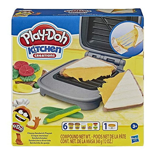 Play-doh Kitchen Creations Juego De Sándwich De Queso