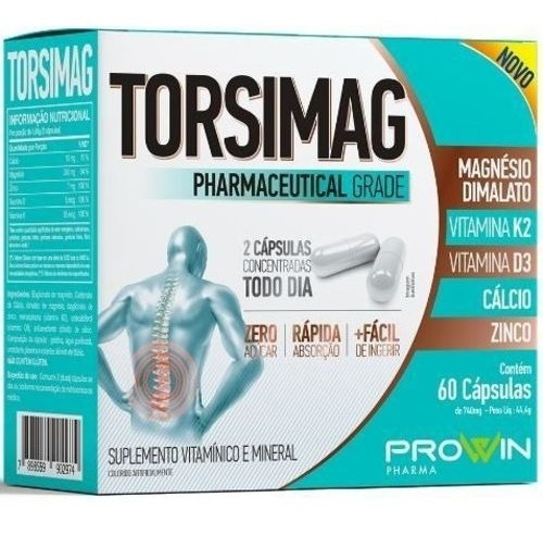 Torsimag Prowin 60cp Vitamina Dor Nas Costas