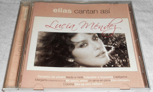 Cd Lucía Méndez / Ellas Cantan Así