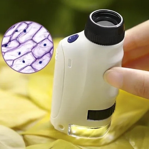 1 Microscopio Científico For Niños 60-120x Con Luz Led