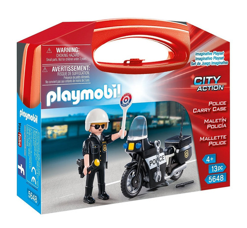 Set Motocicleta Policía Playmobil 