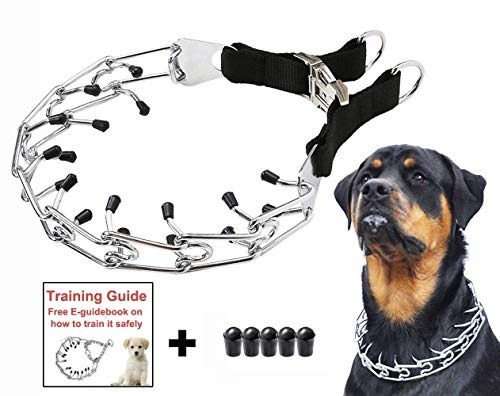 Mayerzon Dog Prong Training Collar Acero Inoxidable Choke Pi