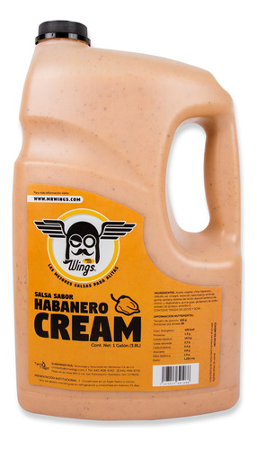 Salsa Crema De Habanero Para Alitas 3.8 L Al Mejor Precio