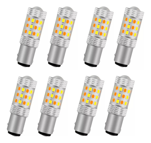 8 Focos Led 1157 1141 Bay15s P21/5w Bicolor