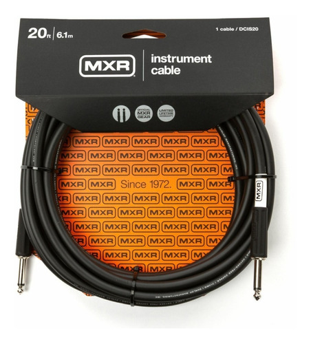 Cable Para Instrumento 6mts Mxr Dcis20 Plug-plug