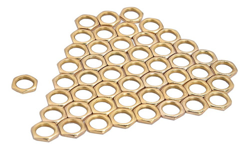 50 Paquetes Tornillos Finos Bajos 8mm Enchufes Dorado