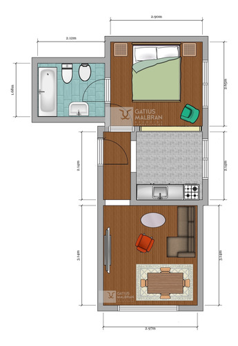 Oportunidad Monoambiente Balcón Y Terraza Común