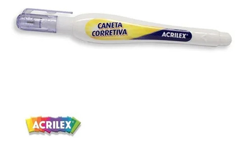 Imagem 5 de 5 de Kit 4 Canetas Corretivas Branquinho Papel Escritório Acrilex