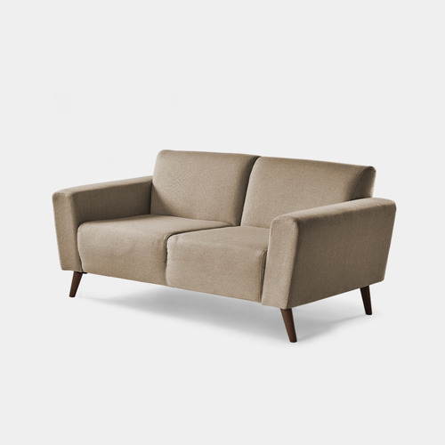 Sofa Vittoria M&a 3 Puestos En Tela Color Beige