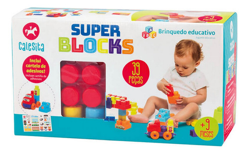 Super Blocks Calesita Didáctico 39 Piezas Ploppy 760007