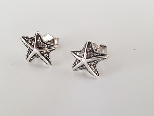 Imagen 2 de 7 de Aros Estilo Pandor Modelo Estrella