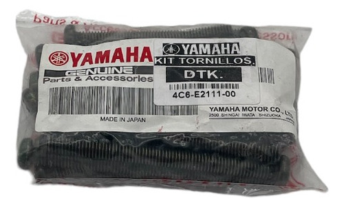 Kit De Tornillos Verde Oliva Para Motor Dt-125 /yamaha /