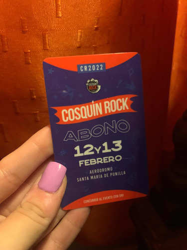 Imagen 1 de 1 de Entrada Cosquin Rock 2022
