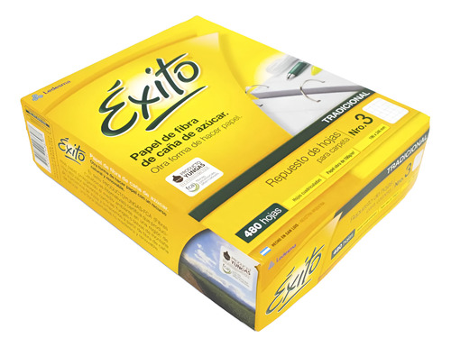 Repuesto De Hojas Para Carpeta No3 Exito Trad. Cuad 480 H