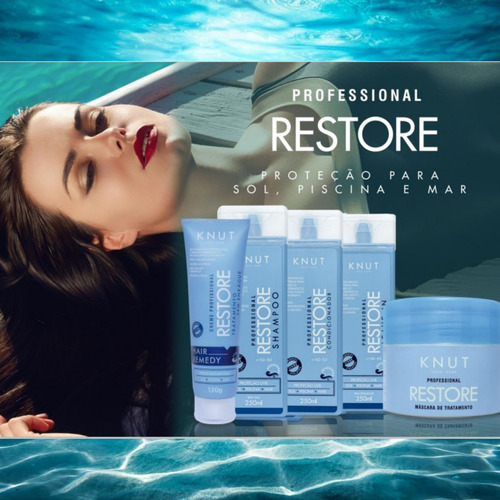 Shampoo Restore Cabelos Quebradiços Piscina Mar Restauração