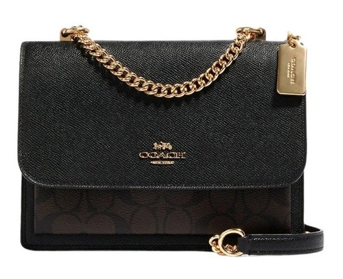 Bolsa Coach Original Klare Crossbody In Signature Black Café