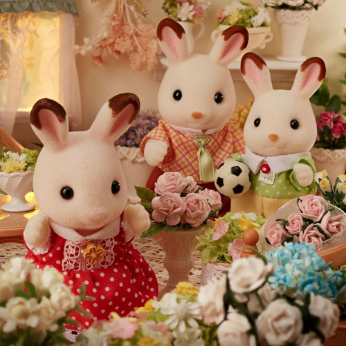 Familia Conejos Chocolate Sylvanian Families Ternurines