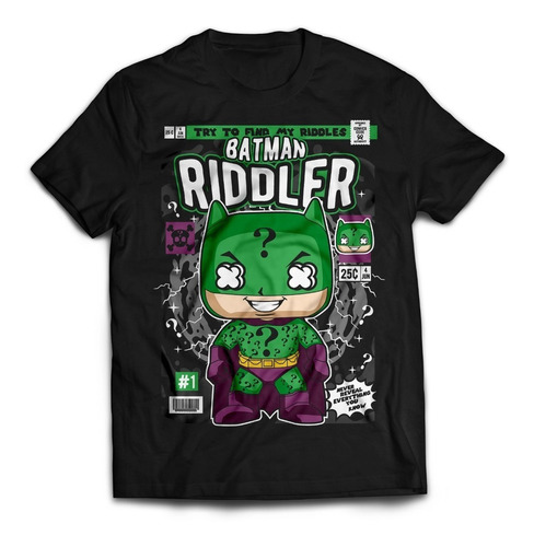 Playera Casual Cultura Pop Moda Batman Riddler El Acertijo