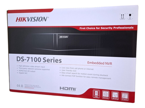 Nvr 4 Canales 1080p 1u Mini Salida Hdmi / Vga Ds-7104ni-q1/m