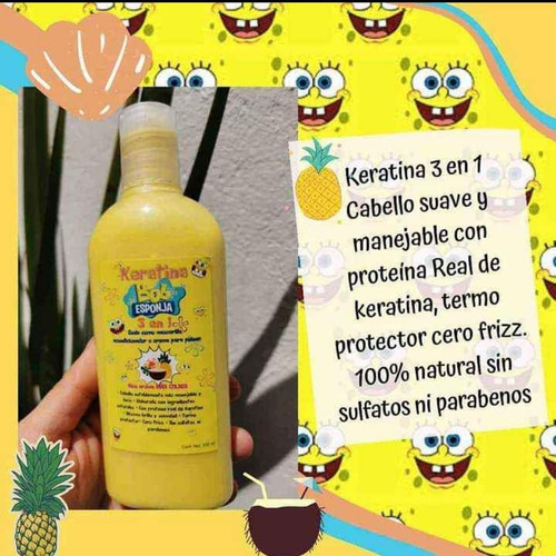 Keratina Bob Esponja 250 Ml