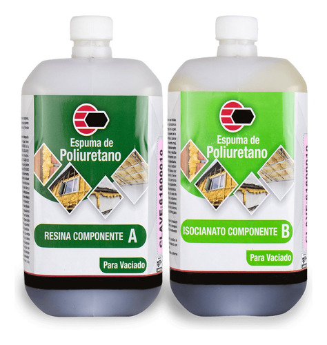 Resina Expansiva De Vaciado Componente A-b 4kg (espuma) Azul Oscuro