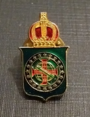 Imagem 1 de 1 de Pct 5 Distintivos - Armas Império Pin Monarquia Masculino
