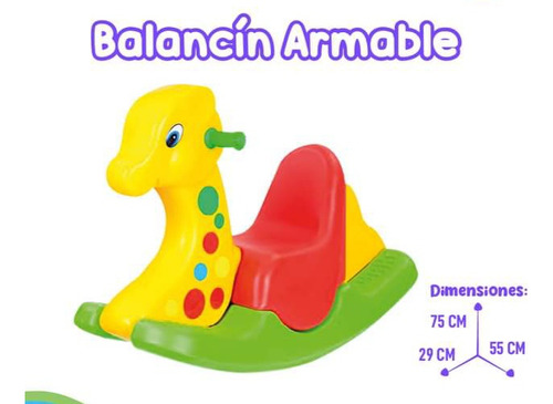 Caballito Balancín Amarillo Envío A Domicilio Gratis