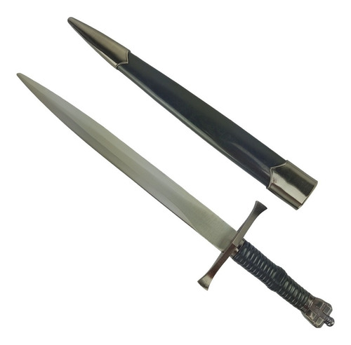 Adaga Medieval Punhal Espada Cavaleiro Templário Aço Inox