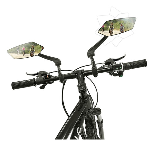 Espejo Retrovisor Giratorio Para Manillar De Bicicleta