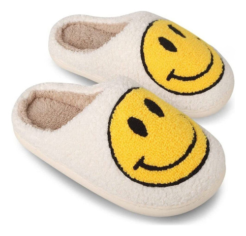 Cómodas Pantuflas De Cara Sonriente Interiores Y Exteriores