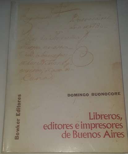 Libreros Editores E Impresores De Buenos Aires D Buonocore