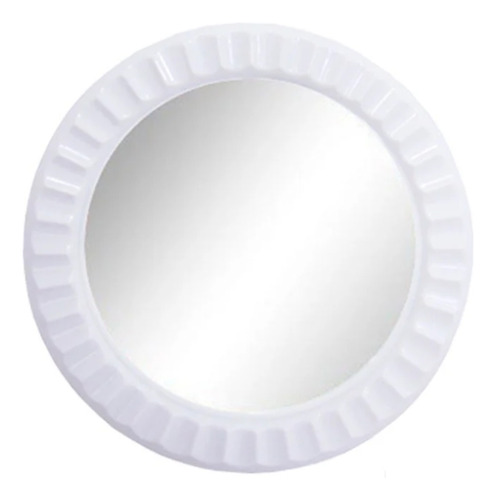 2 Espelho Decoração Redondo Com Moldura Plástico 23cm