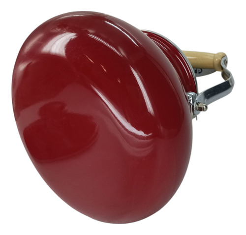 Pava Enlozada Tetera Francesa Decorada Eurokitchen 3 Lts Bordo Flores