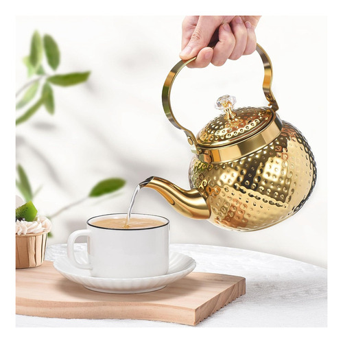 Tetera De Acero Inoxidable Con Infusor De 1,2 L, Tetera Con