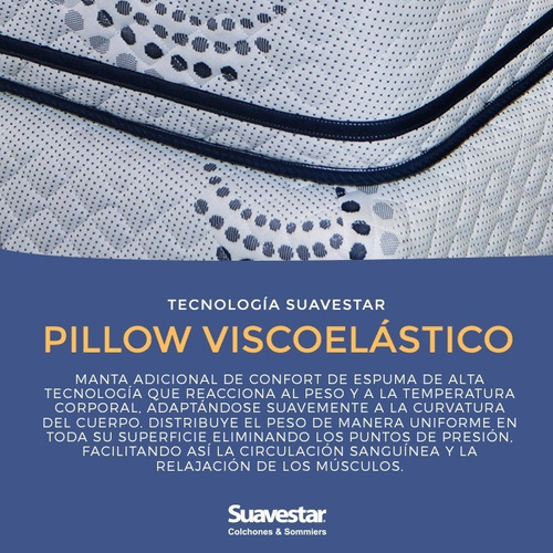 Conjunto Suavestar Atmosphere Memory Pillowtop 200x160x30!!