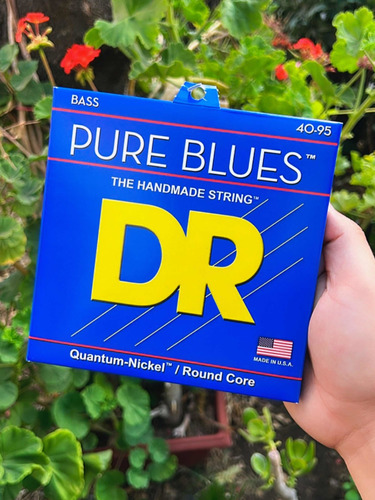 Cuerdas De Bajo Dr Pure Blues 40-95 Entrega Inmediata