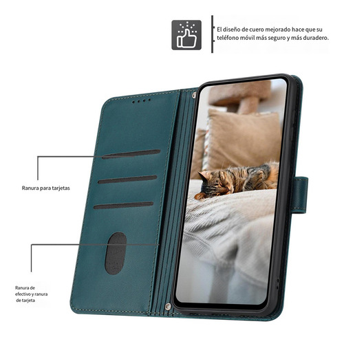 Funda Protectora Tipo Cartera Para Huawei Honor X9b Huawei Magic 6 Lite Con Tarjetero