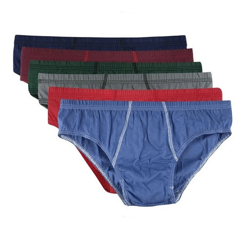 Imagem 2 de 7 de 12 Cuecas Slip 100% Algodão Atacado Barato Lançamento Top