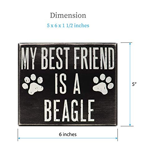 Regalos De Beagle, Mi Mejor Amigo Es Un Beagle, Letrero...