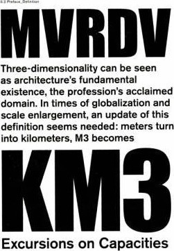 Km3 : Excursions On Capacities - Mvrdv&,,