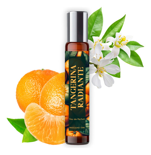 Perfume Tangerina Radiante Masculino 100ml + Roll On 10ml
