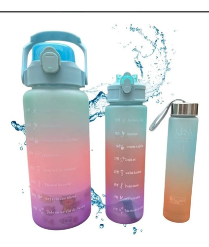 Botella Motivacional Set 3 