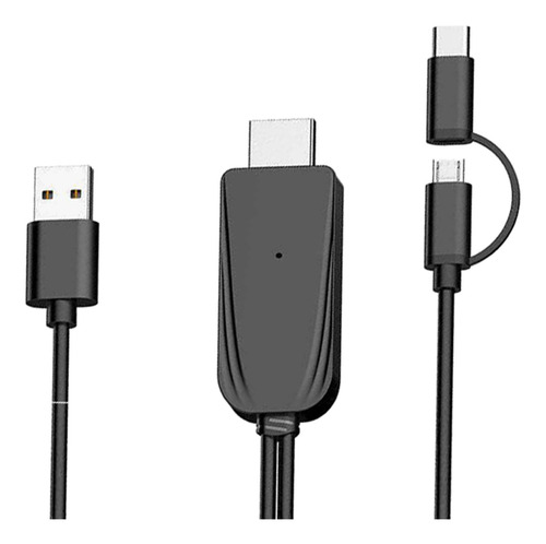 Cable Tipo C / Micro Usb A Hdmi 1080phd Para Android A Tv /