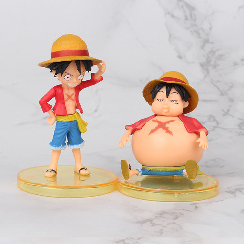 Figuras One Piece Set X6 Chibi Luffy Usopp Alvida Pvc