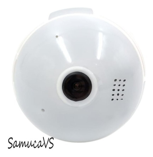 Imagem 4 de 5 de Camera Ip Seguraca Lampada Vr 360 Panoramica C/visão Noturna