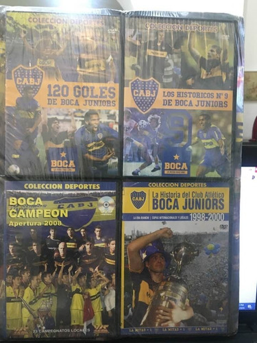 Historia De Boca Juniors 4 Dvds