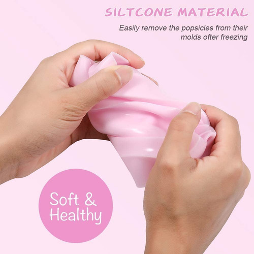 Molde De Silicona Para Helado Palito Freezer Grande Paleta