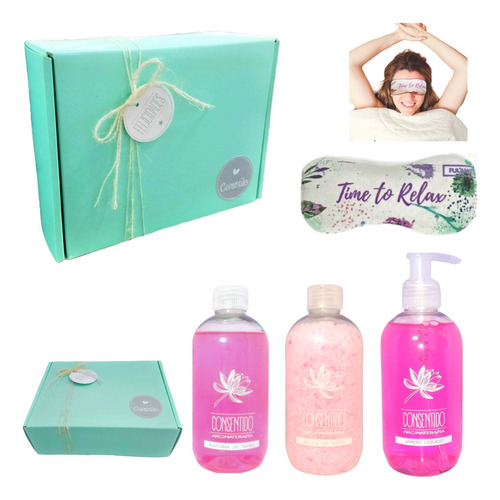 Gift Set Kit Caja Regalo Box Empresarial Rosas Aroma Zen N29